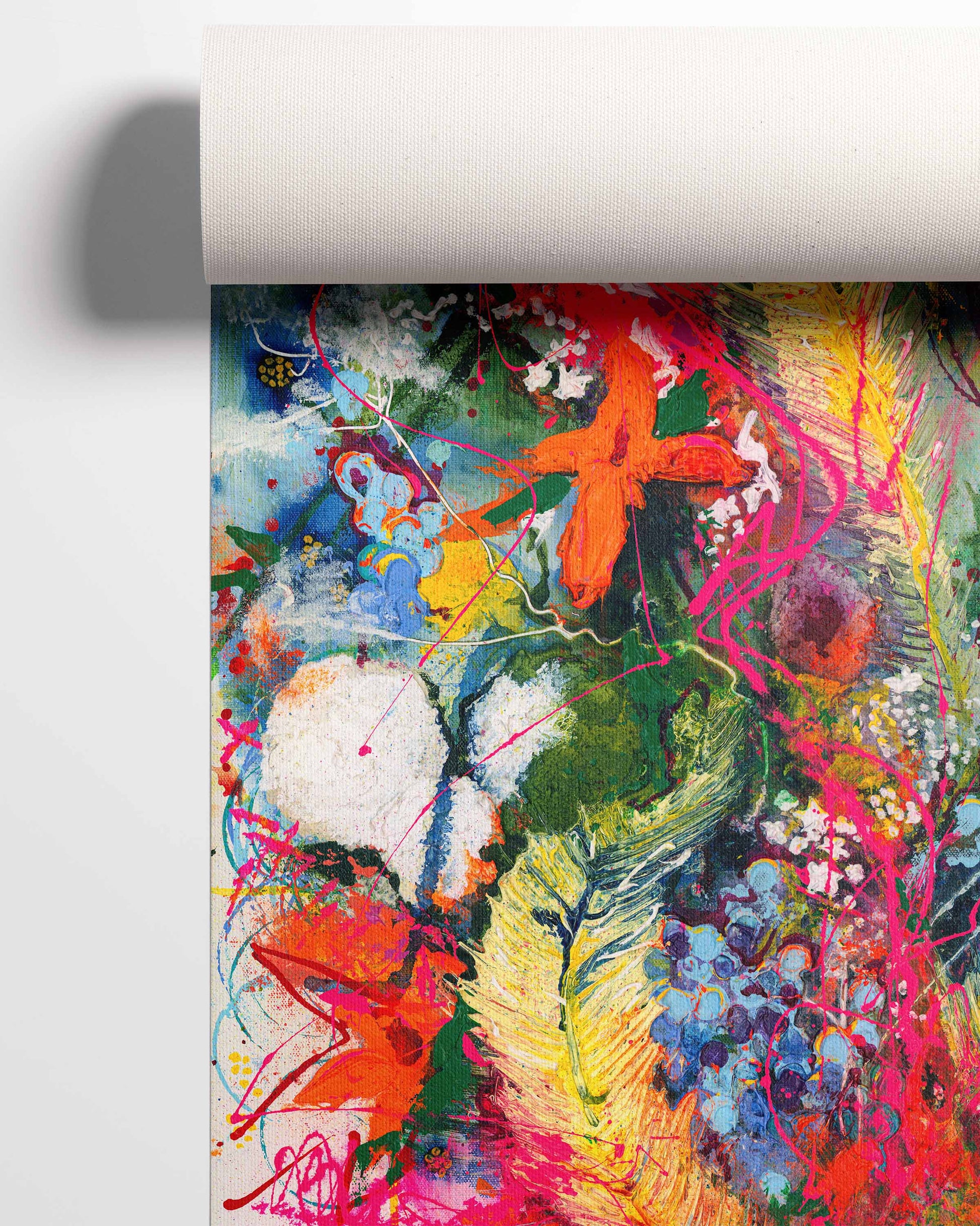 Flow Bouquet Canvas Print | Caroline Stokes Original Art - Image 3